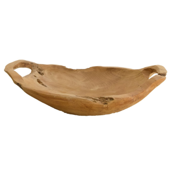 rustikale Teak-Schale (37 cm)